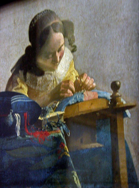 Paris Louvre Painting 1669-71 Johannes Vermeer - The Lacemaker 